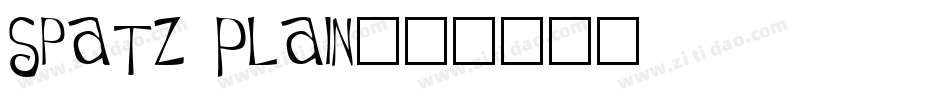 Spatz Plain字体转换